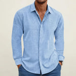 Andreas Textured Long-Sleeve Button-Up Shirt