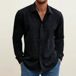 Andreas Textured Long-Sleeve Button-Up Shirt