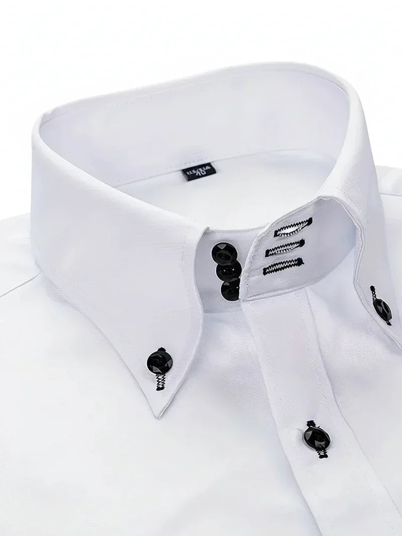 Janosch Textured Collar Dress Shirt