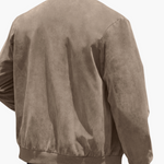 Elias Suede Zip-Up Bomber Jacket