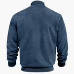Elias Suede Zip-Up Bomber Jacket