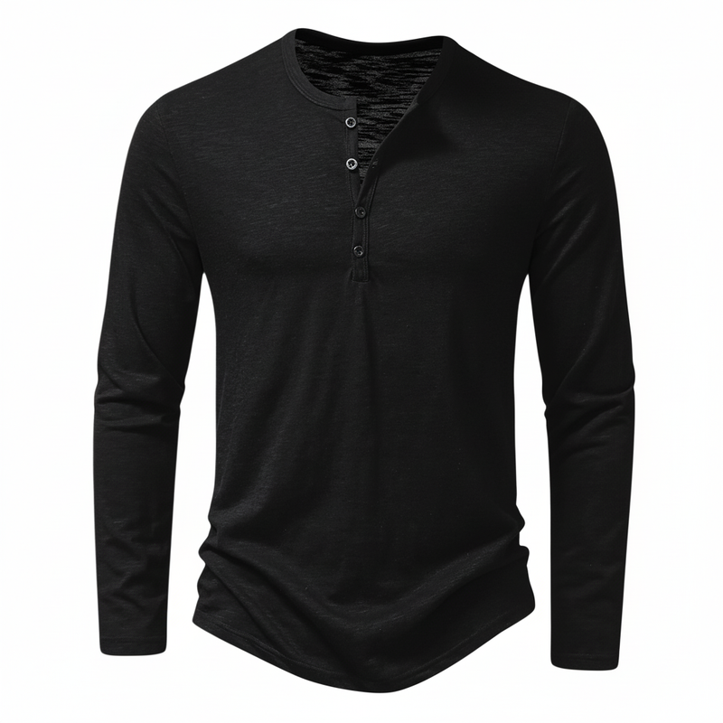 Benjamin Button-Collar Henley Top
