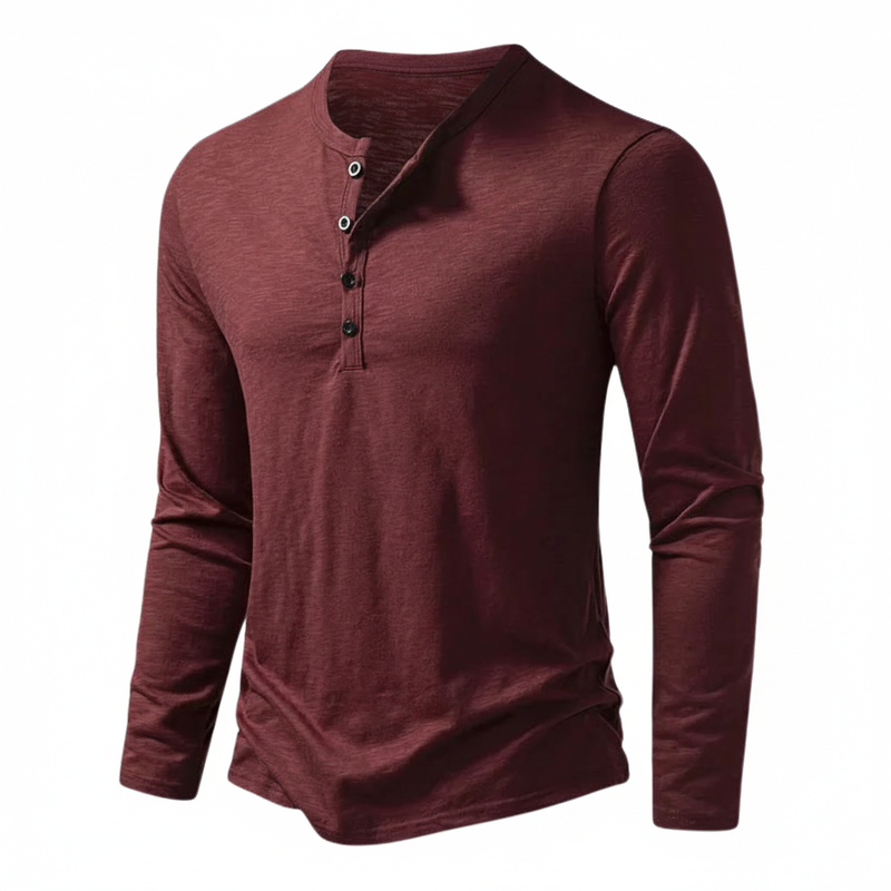 Benjamin Button-Collar Henley Top