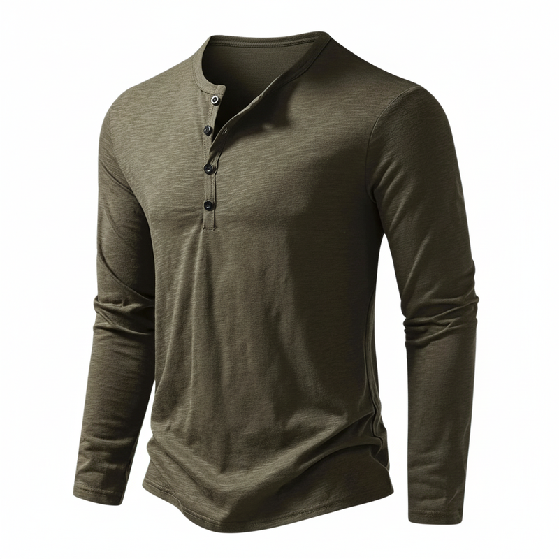 Benjamin Button-Collar Henley Top