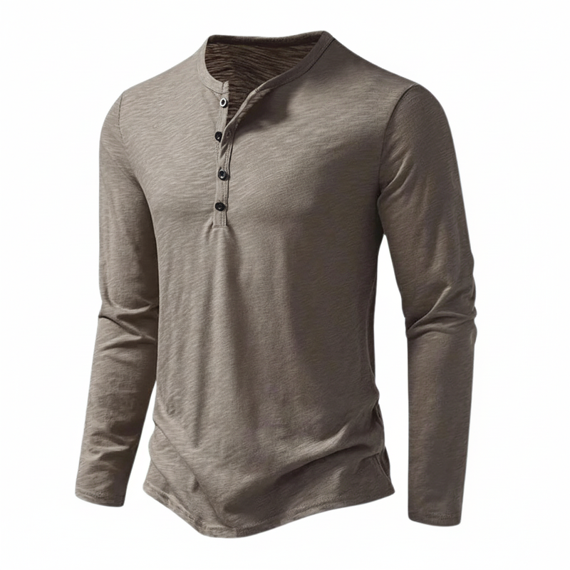 Benjamin Button-Collar Henley Top