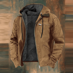 Rainer Hooded Leather Winter Jacket