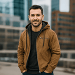 Rainer Hooded Leather Winter Jacket