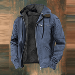 Rainer Hooded Leather Winter Jacket