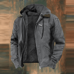 Rainer Hooded Leather Winter Jacket