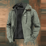 Rainer Hooded Leather Winter Jacket