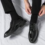 Oliver Glossy Lace-Up Derby Shoes