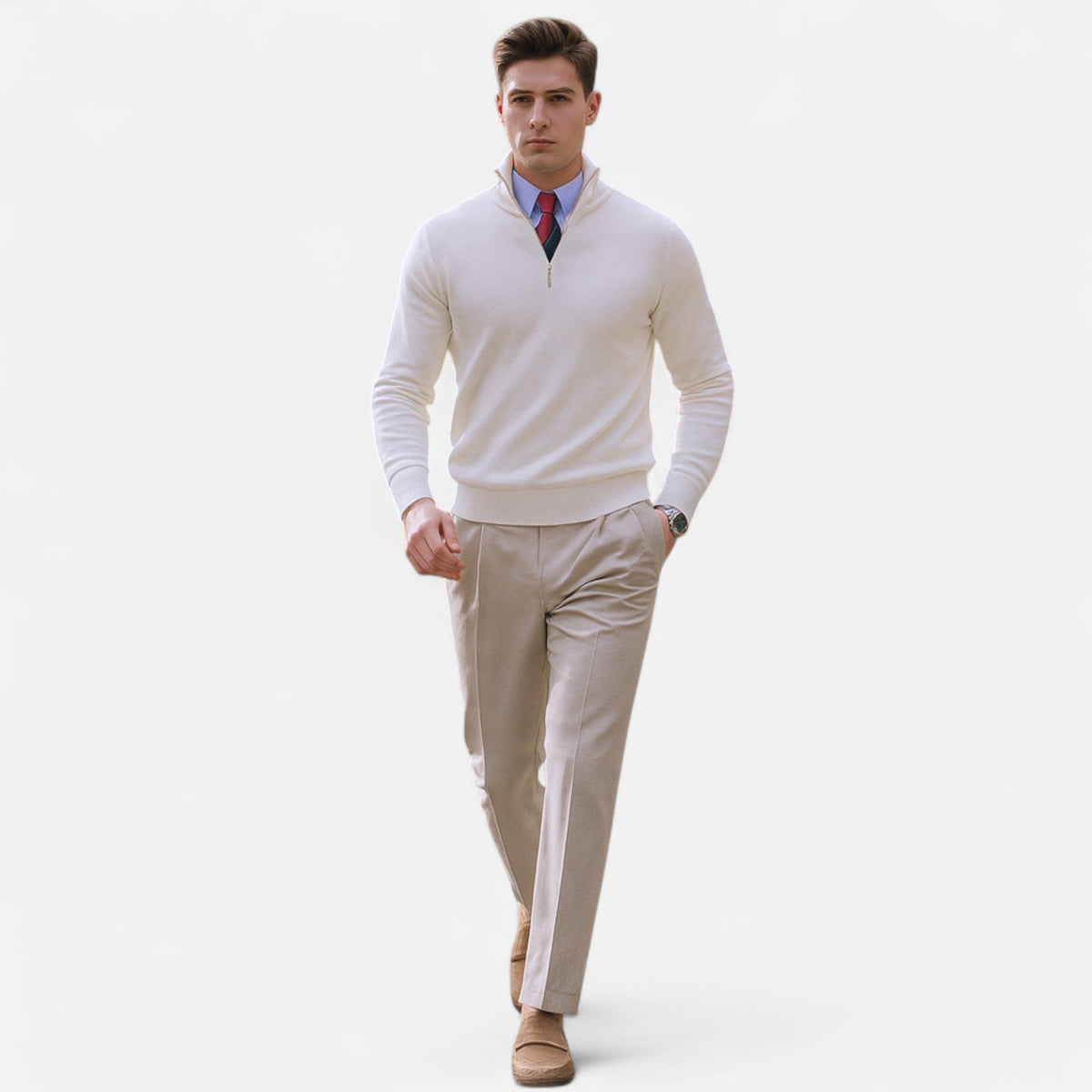 Benjamin Half-Zip Mock Neck Pullover