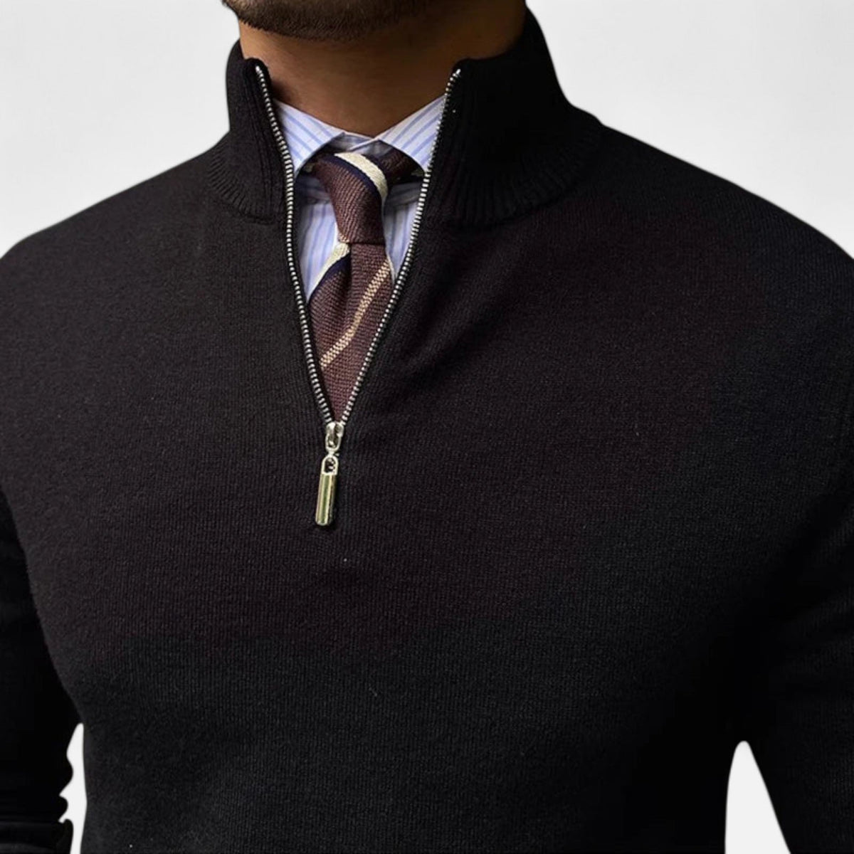 Benjamin Half-Zip Mock Neck Pullover