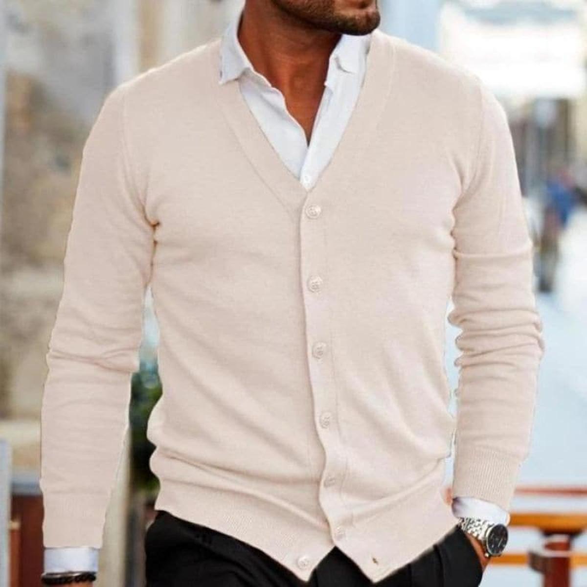 Markus Business Casual V-Neck Cardigan