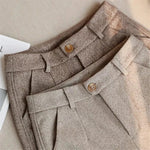 Felix Vintage Pleated High-Waist Trousers