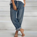 Maja Button-Front Relaxed Fit Jeans