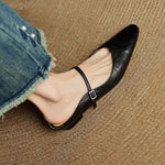 Tanja Genuine Leather Slip-On Mules
