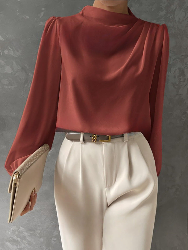 Sandra Elegant Long-Sleeve Blouse