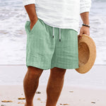 Niklas Striped Drawstring Beach Shorts