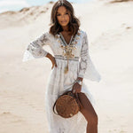 Katharina Bohemian Long-Sleeve Maxi Dress