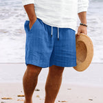 Niklas Striped Drawstring Beach Shorts