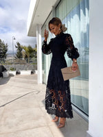 Martina Long Sleeve Summer Evening Dress