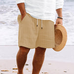 Niklas Striped Drawstring Beach Shorts