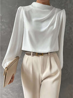 Sandra Elegant Long-Sleeve Blouse