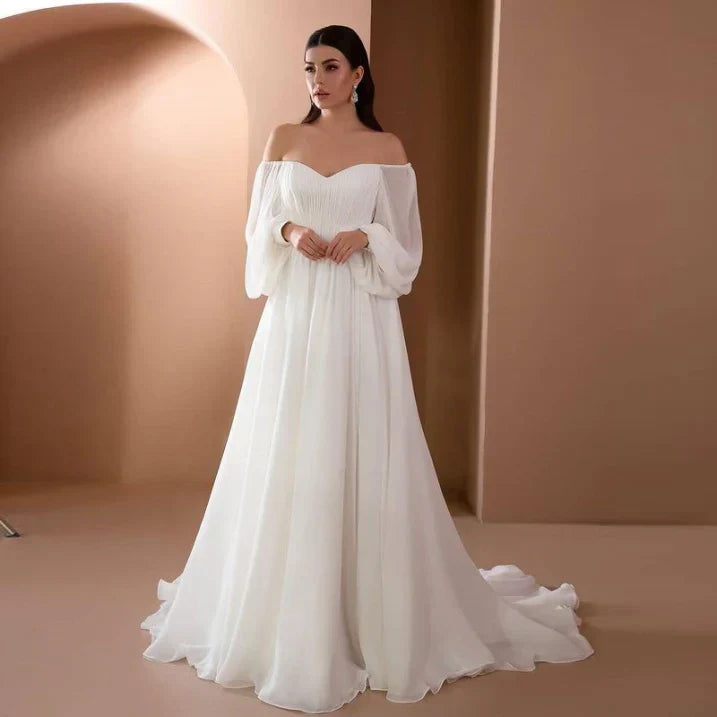 Daniela Carmen Neckline Maxi Dress