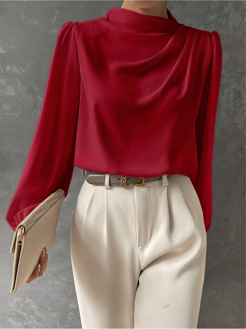 Sandra Elegant Long-Sleeve Blouse