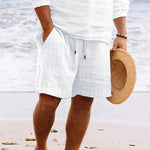 Niklas Striped Drawstring Beach Shorts
