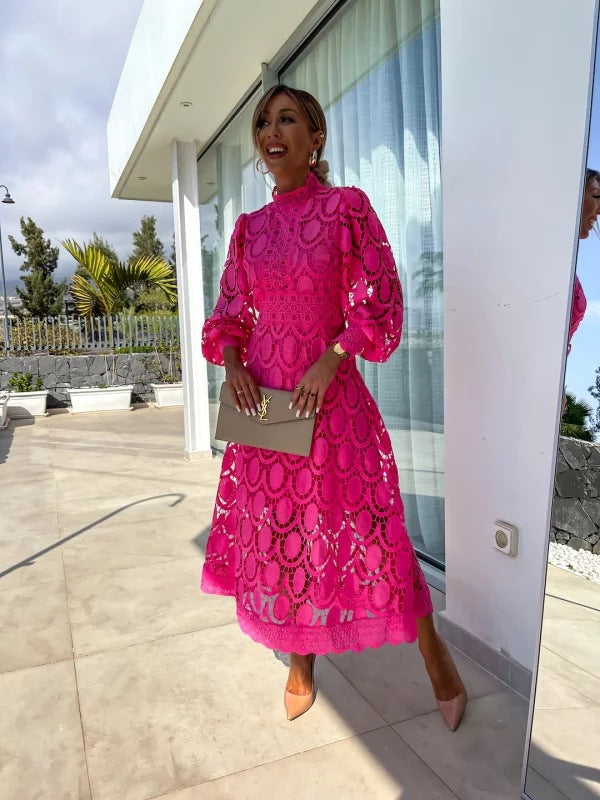 Martina Long Sleeve Summer Evening Dress