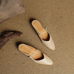 Tanja Genuine Leather Slip-On Mules