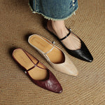 Tanja Genuine Leather Slip-On Mules