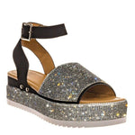 Jasmin Platform Ankle-Strap Flat Sandals