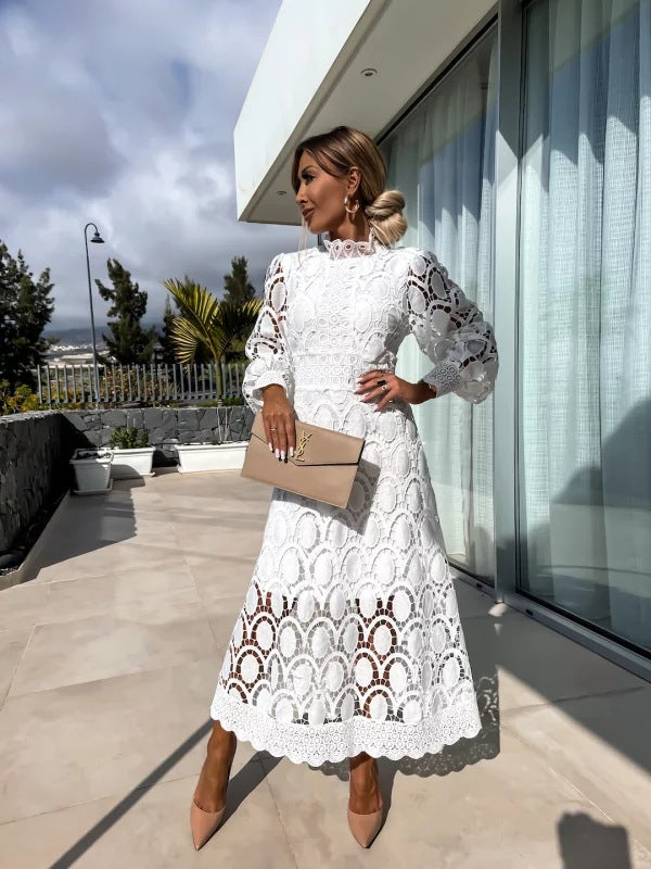 Martina Long Sleeve Summer Evening Dress