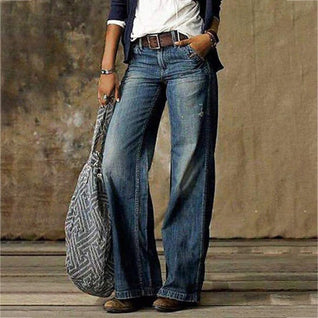 Sarah Vintage Wide-Leg Denim Jeans