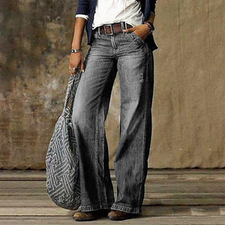 Sarah Vintage Wide-Leg Denim Jeans