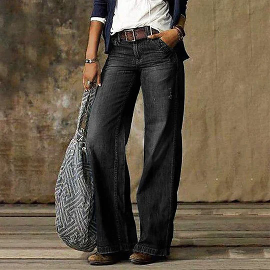 Sarah Vintage Wide-Leg Denim Jeans