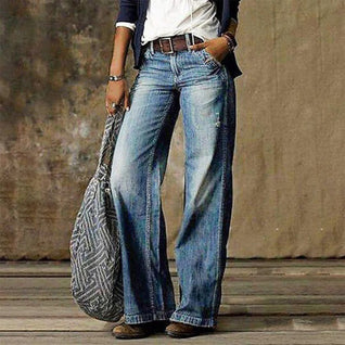 Sarah Vintage Wide-Leg Denim Jeans