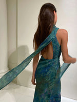 Painterly Print Maxi Dress