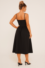 Julia Sleeveless Flared Midi Dress