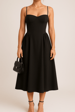 Julia Sleeveless Flared Midi Dress