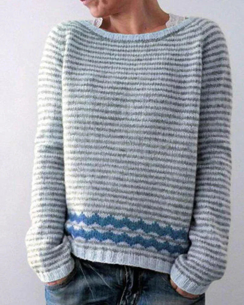 Andrea Nordic Print Christmas Sweater