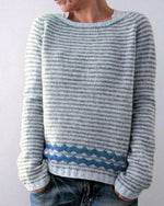 Andrea Nordic Print Christmas Sweater