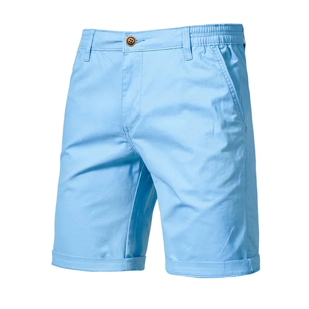 Emil Casual Button-Front Chino Shorts