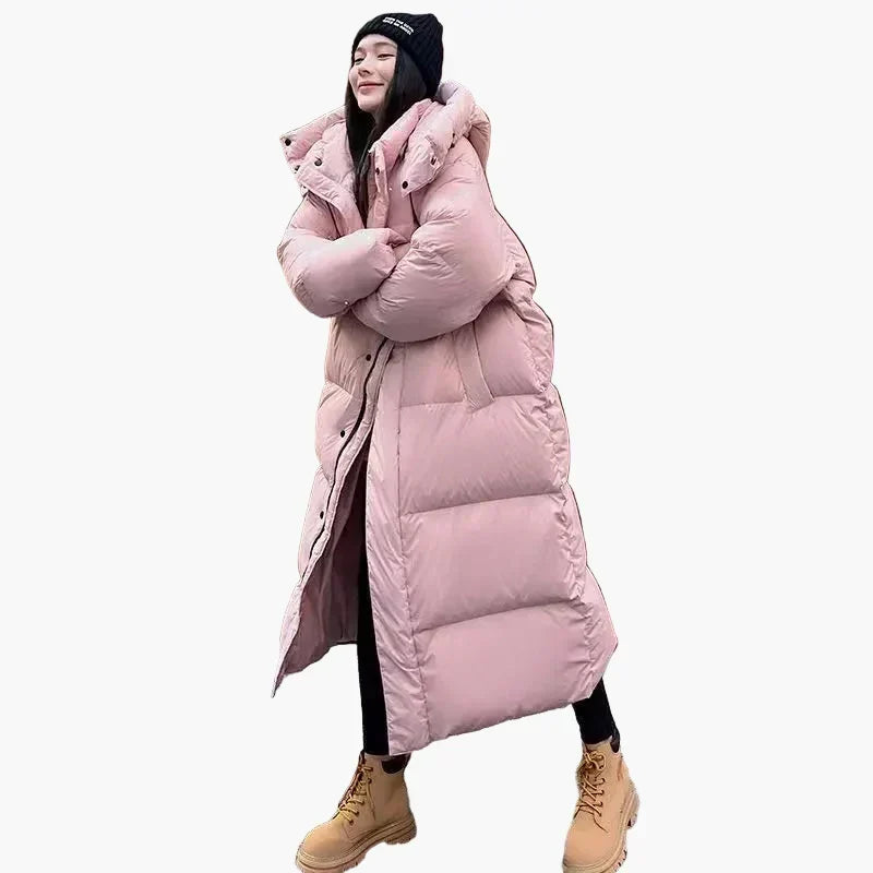 Daniela Oversized Long Hooded Puffer Coat