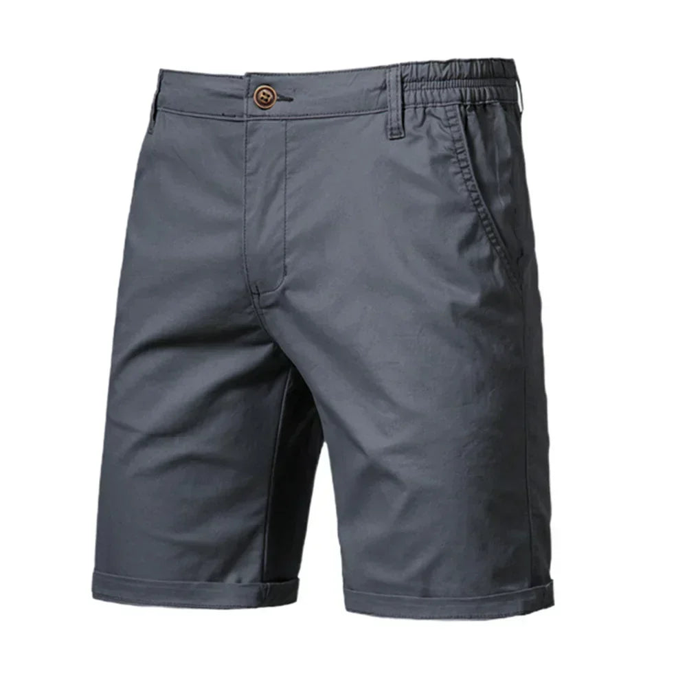 Emil Casual Button-Front Chino Shorts