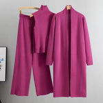 Felicia Three-Piece Relaxed Fit Trouser Set