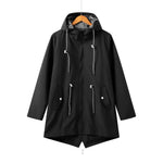 Claudia Casual Hooded Coat with Drawstring and Zip
